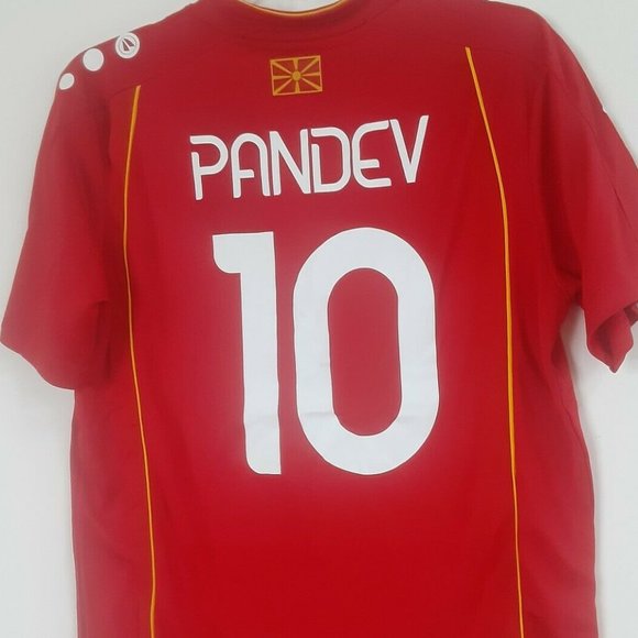 Jako brand NORTH MACEDONIA GORAN PANDEV Nat'lTeam Men's JERSEY. Size M,L,XL New - Picture 2 of 5